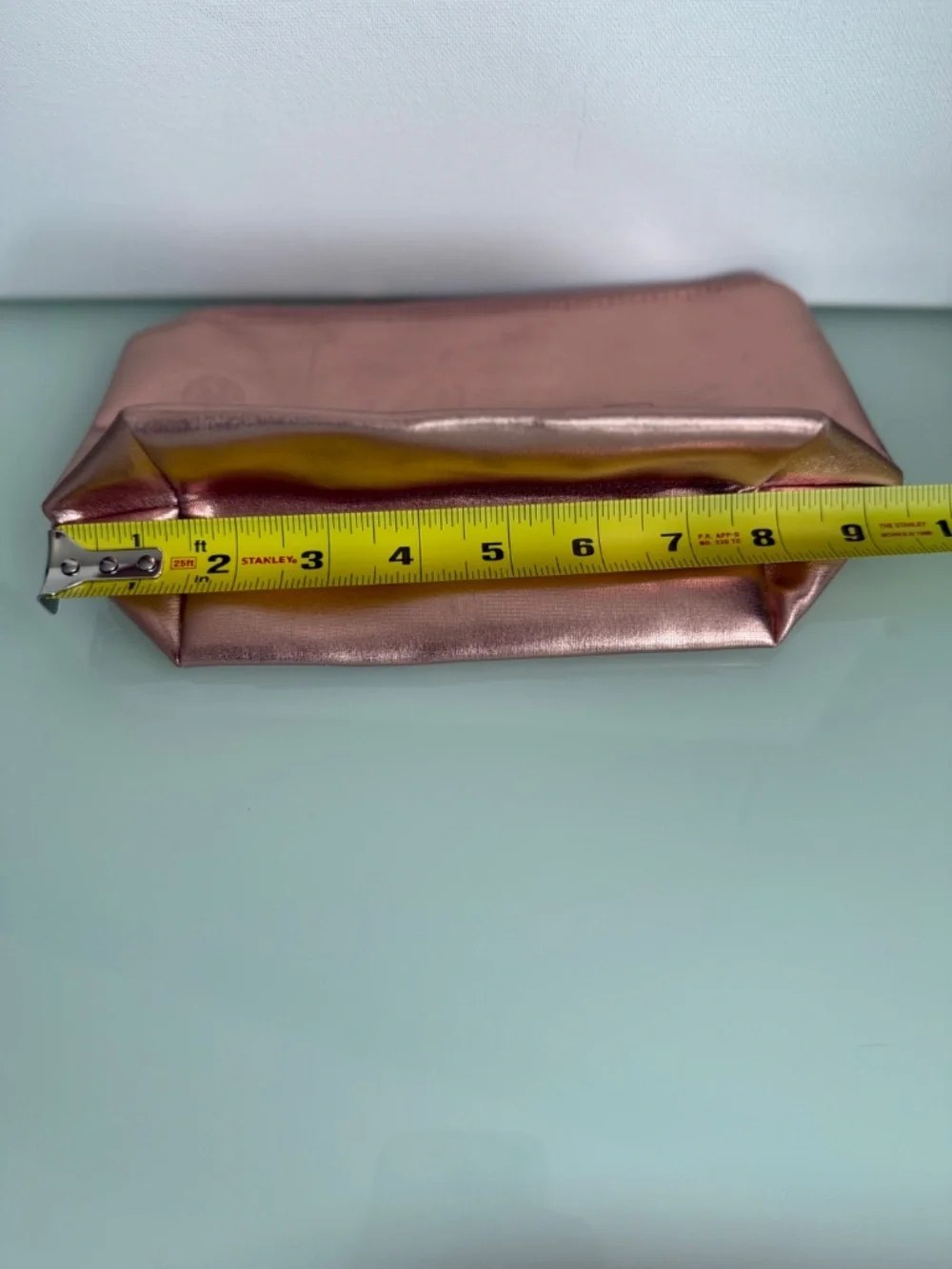 Lancôme We Are Idôles Rose Gold Metallic Cosmetic Makeup Bag